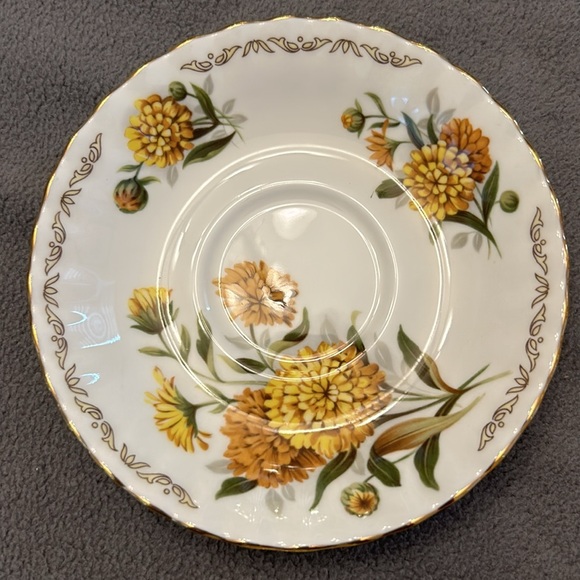 Vintage Bone China, Bouquet of the Month OCTOBER Tea Cup & Saucer - Picture 7 of 11